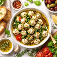 Herbed Marinated Cheese Balls