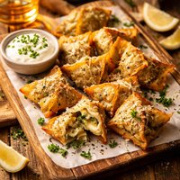 Herbed Parmesan and Potato Won Tons 5fix