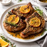Herbed Pork Chops with Orange