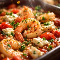 Herbed Shrimp and Feta Casserole