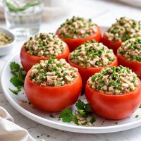 Herbed Tuna Stuffed Tomatoes