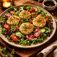 Herbed Warm Goat Cheese Salad