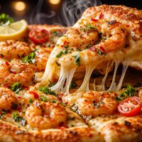 Hidden Surprise Lemony Prawn Pizza Rsc