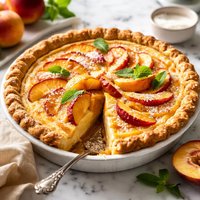 Hill Country Peach Custard Pie