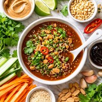 Hoisin and Peanut Asian Style Dipping Sauce