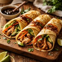 Hoisin Chicken Crepes