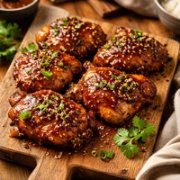 Hoisin Glazed Chicken Thighs
