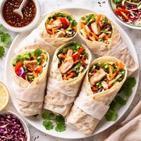 Hoisin Glazed Chicken Wraps