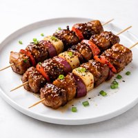 Hoisin Glazed Pork Kabobs
