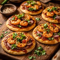 Hoisin Prawn Mini Pizzas