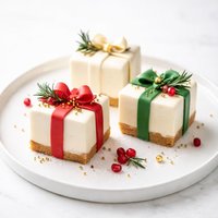 Holiday Cheesecake Presents