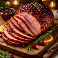 Holiday Cranberry Glazed Ham
