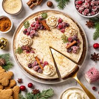 Holiday Eggnog Cheesecake