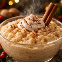 Holiday Eggnog Rice Pudding