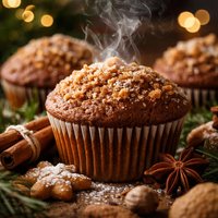 Holiday Gingerbread Muffins