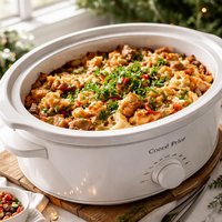 Holiday Morning Breakfast Casserole Crock Pot