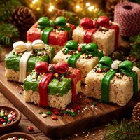 Holiday Presents Rice Crispy Treats