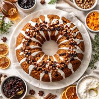 Holiday Rum Raisin Cake