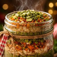 Holiday Split Pea Soup Mix in a Jar