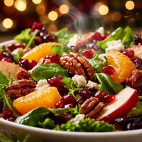 Holiday Tossed Salad with Fruit