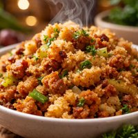 Home for Thanksgiving Fried Cornbread Dressing