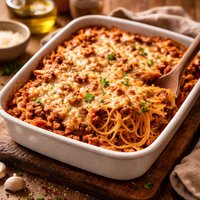 Homemade Baked Spaghetti