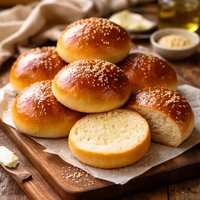 Homemade Brioche Buns
