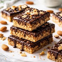 Homemade Chocolate Almond Protein Bars