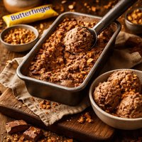 Homemade Chocolate Butterfinger Ice Cream