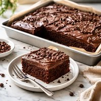 Homemade Chocolate Sheet Cake