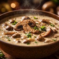 Homemade Cream of Mushroom Soup