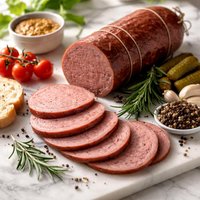 Homemade Deer Venison Bologna