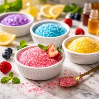 Homemade Edible Glitter Colored Salt or Sugar