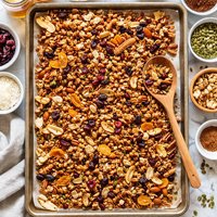 Homemade Granola with Dried Fruits