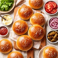Homemade Hamburger Buns Bread Machine