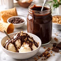 Homemade Magic Shell Ice Cream Topping