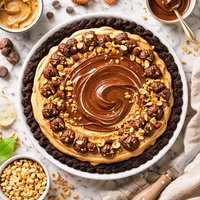 Homemade Peanut Butter Chocolate Pie