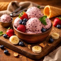 Homemade Smoothie Ice Cream