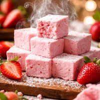 Homemade Strawberry Marshmallows