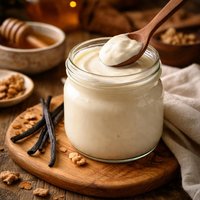 Homemade Thick Vanilla Yogurt