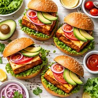 Homemade Tofu Burgers