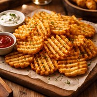 Homemade Waffle Fries
