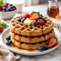 Homemade Whole Wheat Waffles