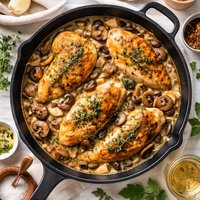 Homestyle Chicken and Mushrooms