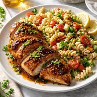 Honey and Soy Chicken with Pasta Salad