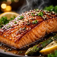 Honey Bourbon Salmon