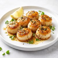 Honey Broiled Scallops