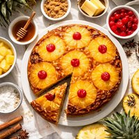 Honey Bun Pineapple Upside Down Cake