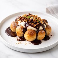 Honey Cheesecake Bubble Bread with Chocolate Sauce Rsc