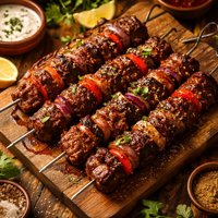 Honey Cumin Beef Kebabs